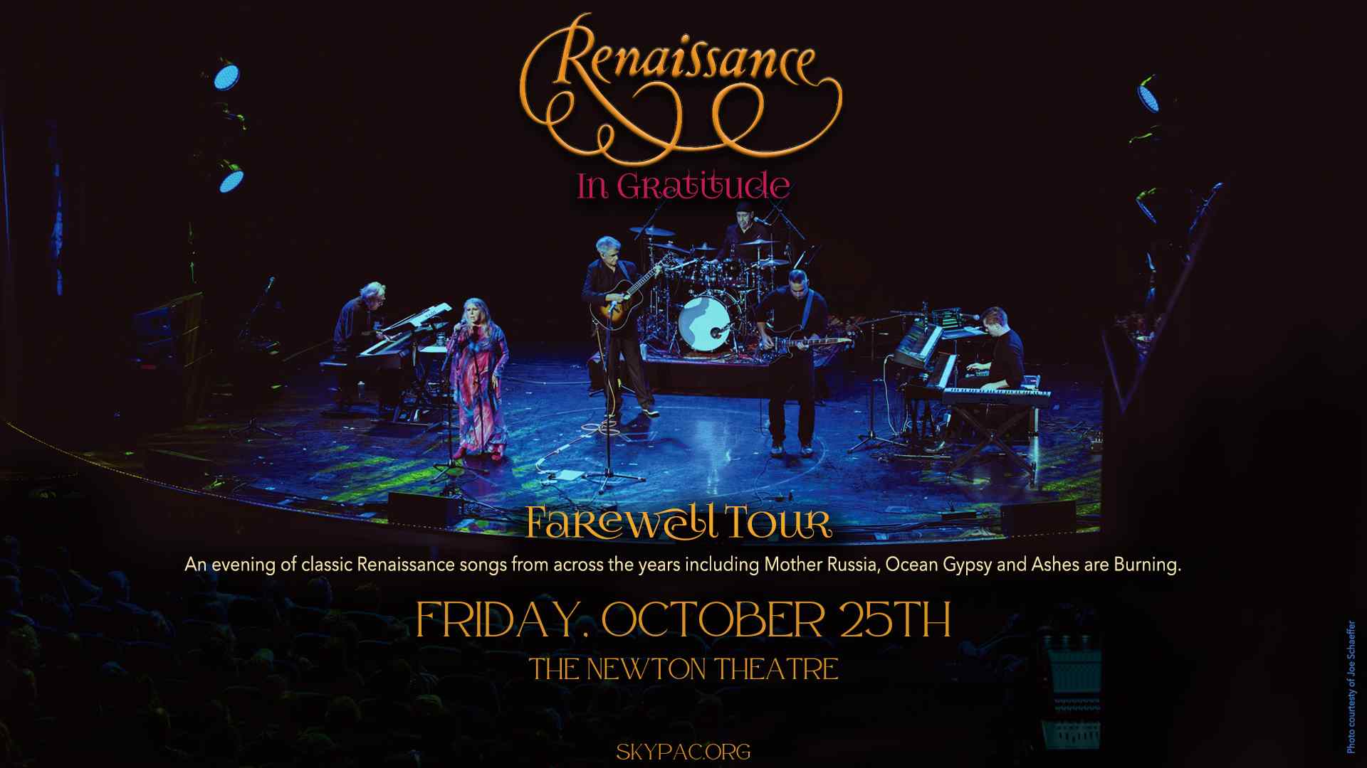 Renaissance comes to The Newton Theatre on Friday, October 25th.