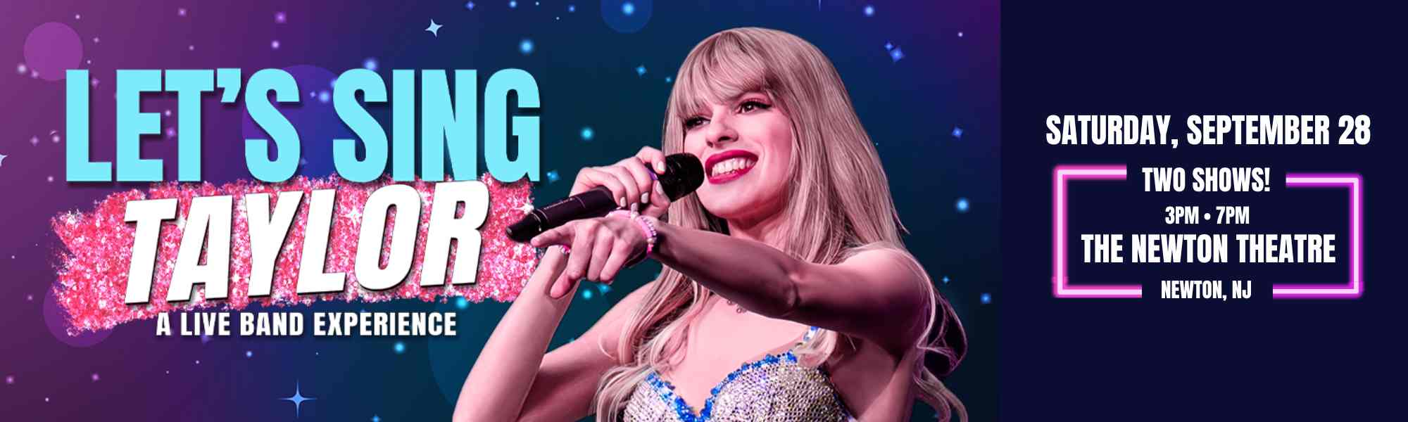 Let's Sing Taylor comes to The Newton Theatre on Saturday, September 28th.